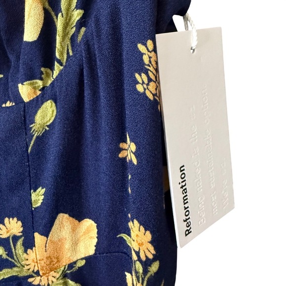 Reformation Lecce Maxi Dress Bernadette Floral | Size 2 | NWT Wedding Guest - Picture 10 of 11
